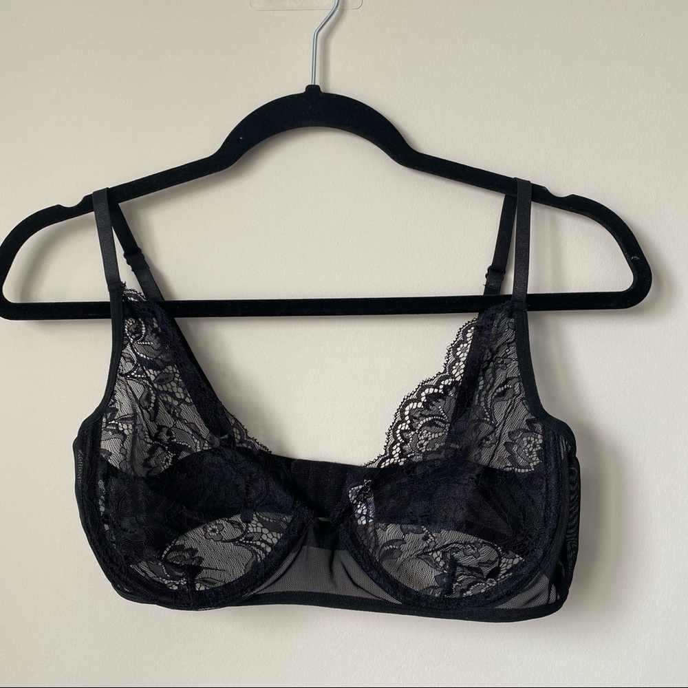 Black Lace Bra